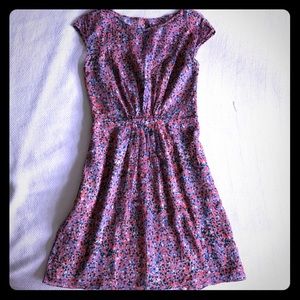 New J. Crew Watercolor Silk Dress/ Size 2
